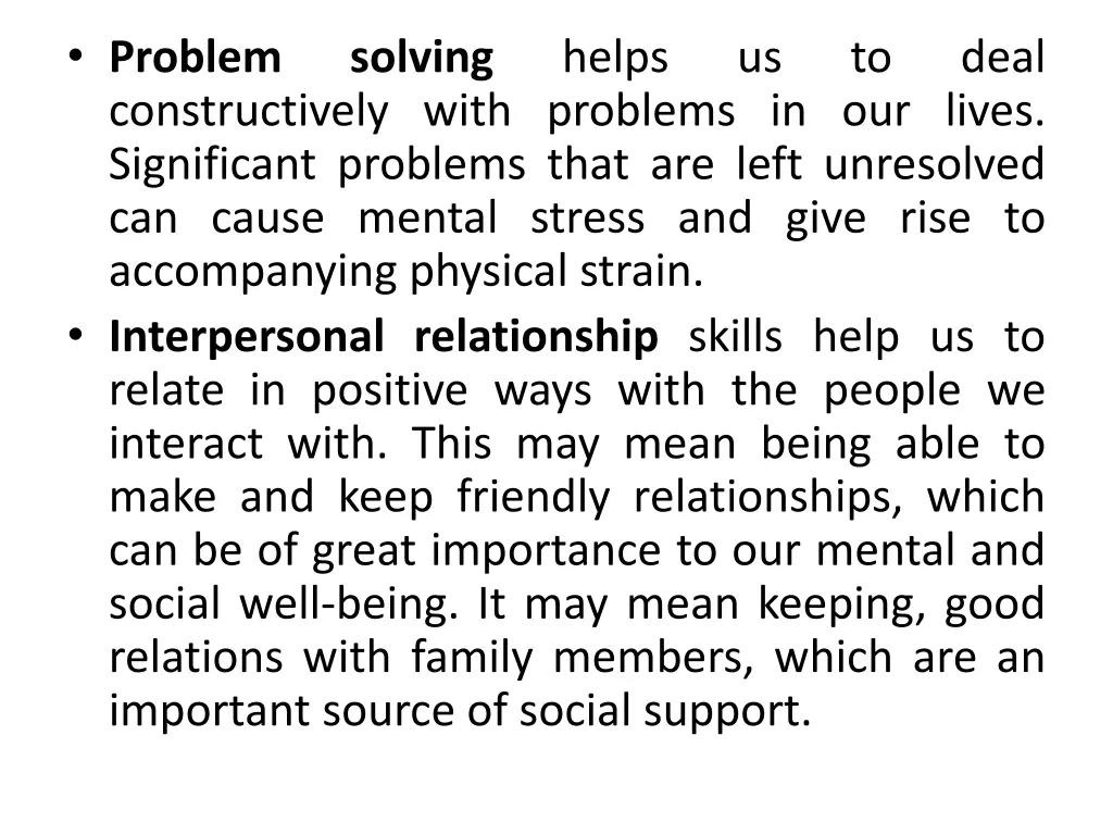 problem constructively with problems in our lives