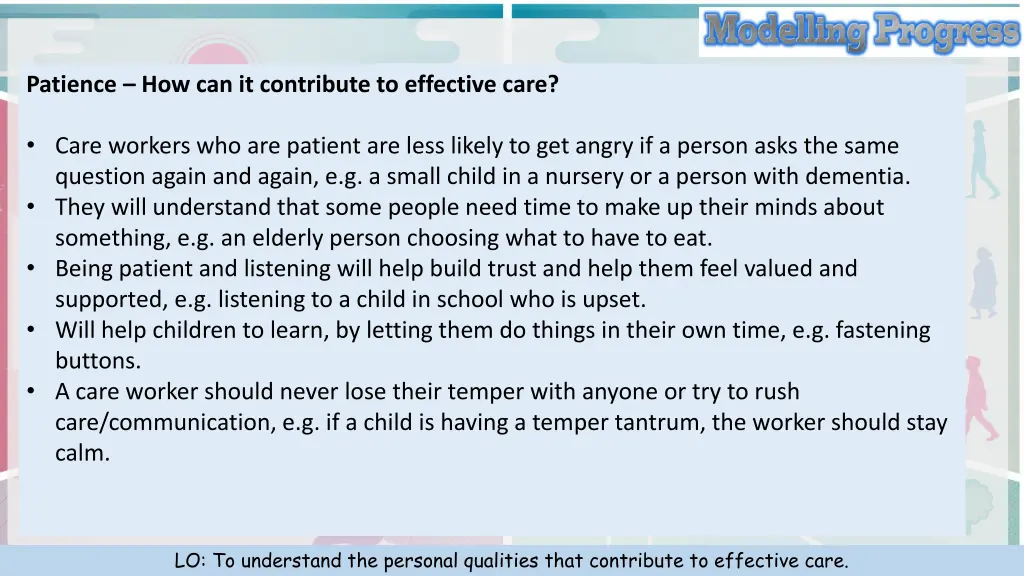 patience how can it contribute to effective care