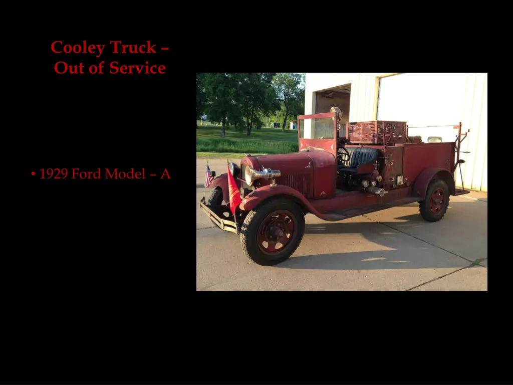 cooley truck out of service