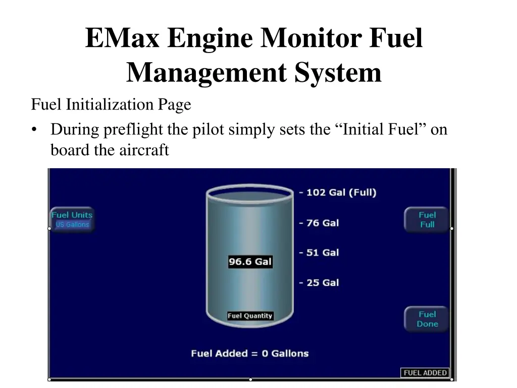 emax engine monitor fuel management system fuel