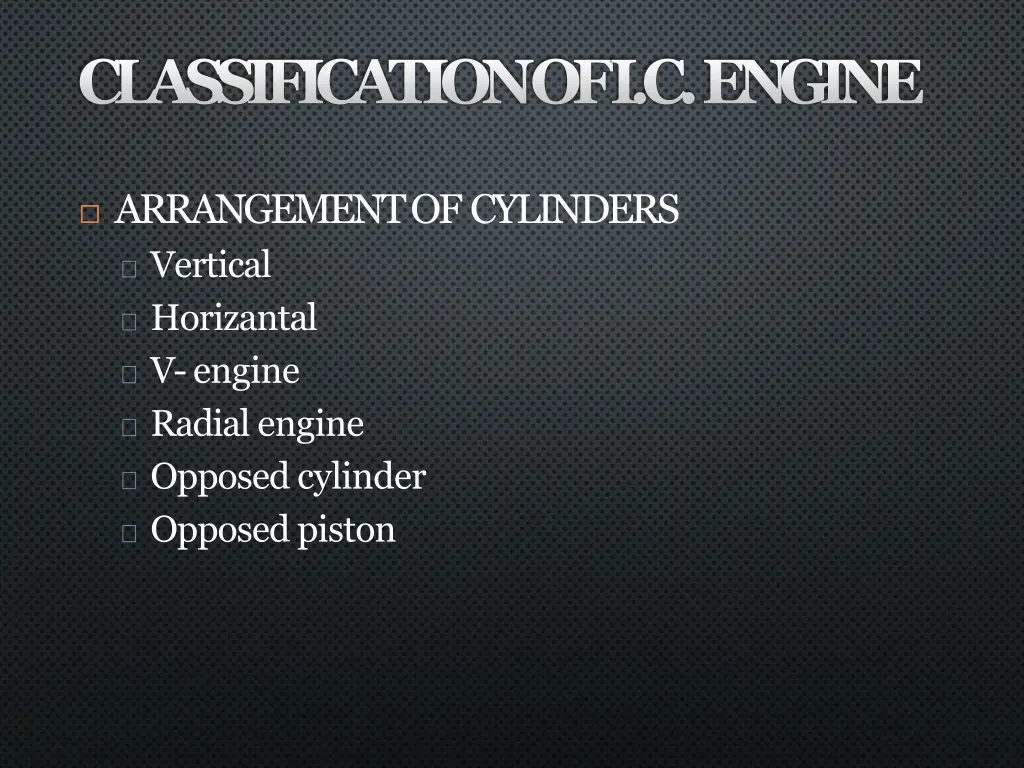 classification of i c engine 2