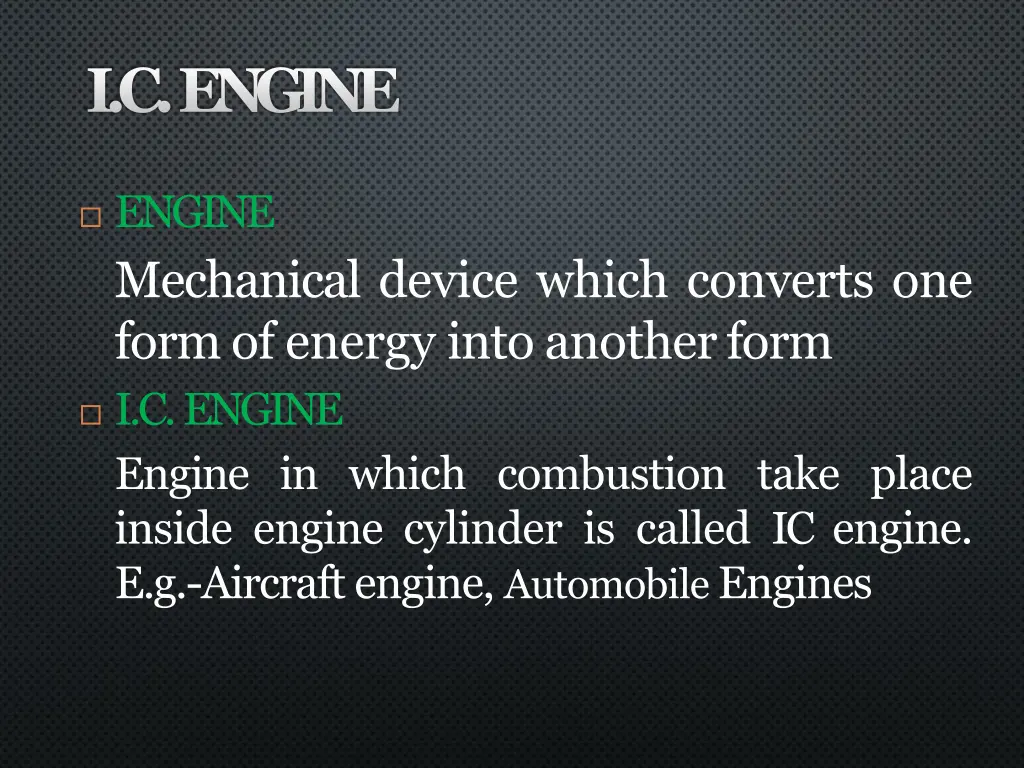 i c engine 1