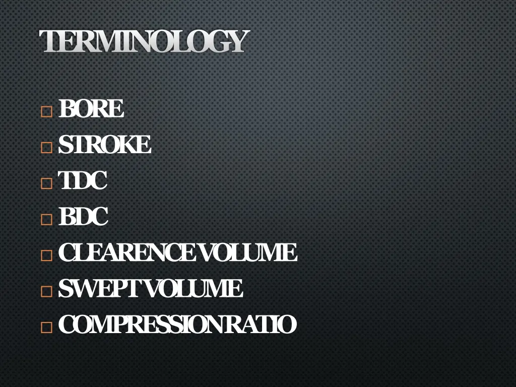 terminology