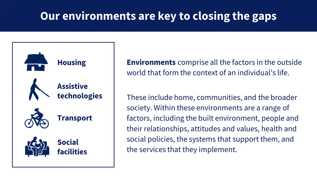 our environments are key to closing the gaps
