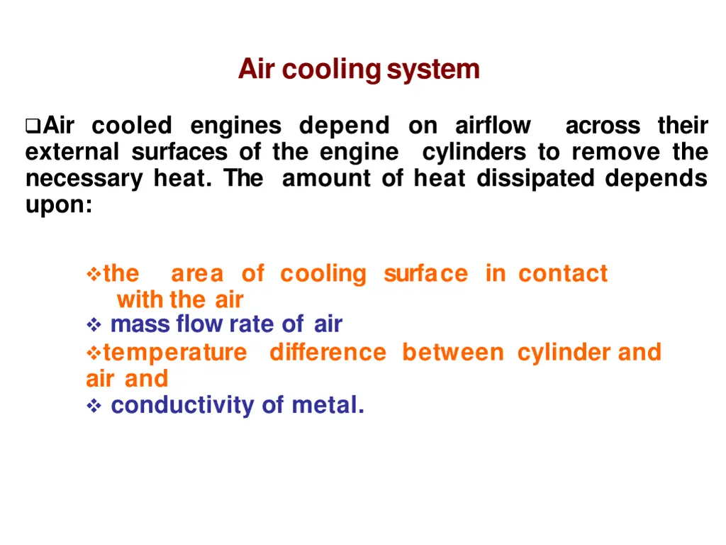 air coolingsystem