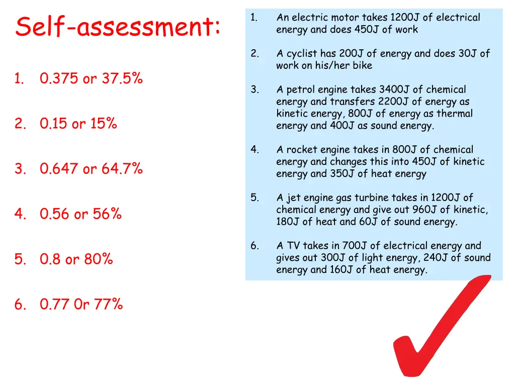 self assessment 1