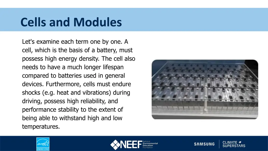 cells and modules