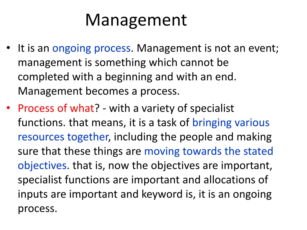 management