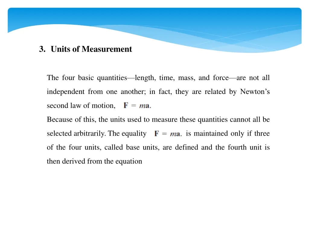 3 units of measurement