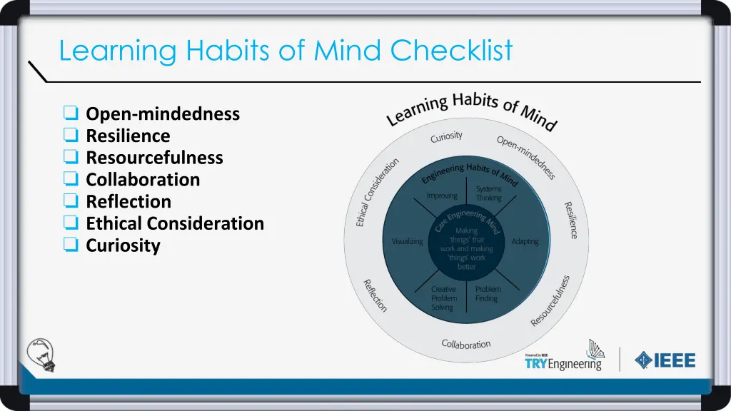 learning habits of mind checklist