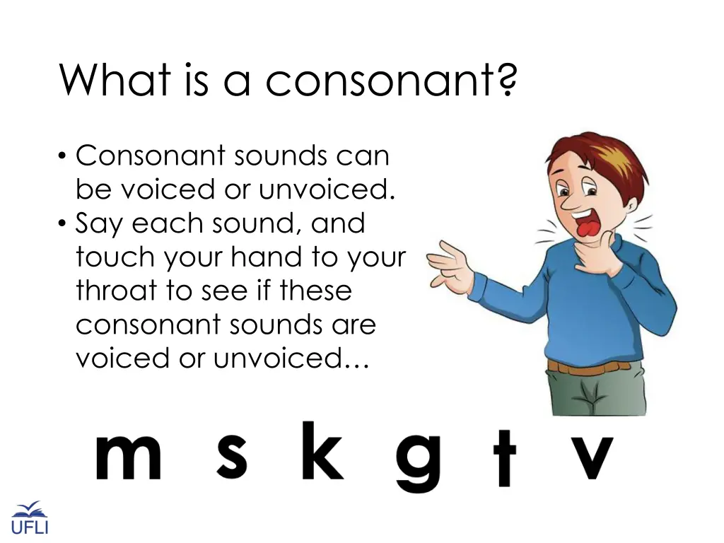 what is a consonant 1