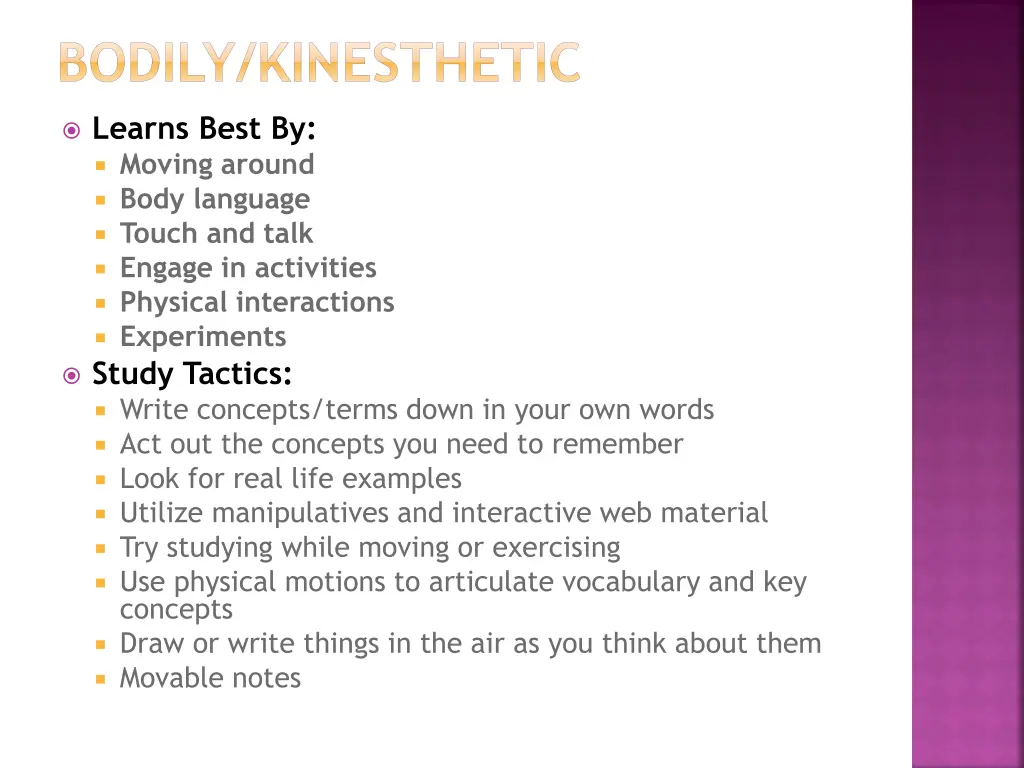 bodily kinesthetic 1