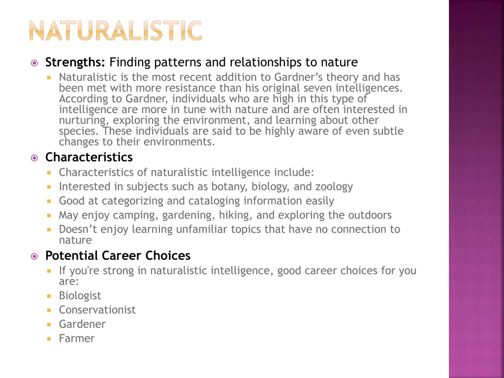 naturalistic