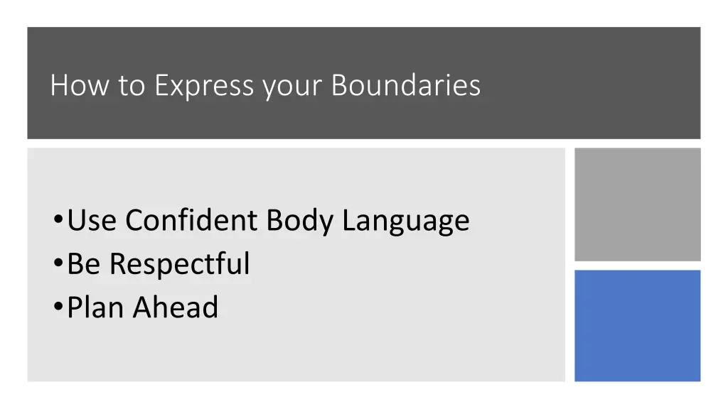 how to express your boundaries