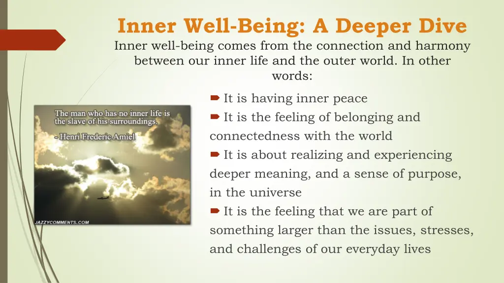 inner well being a deeper dive inner well being