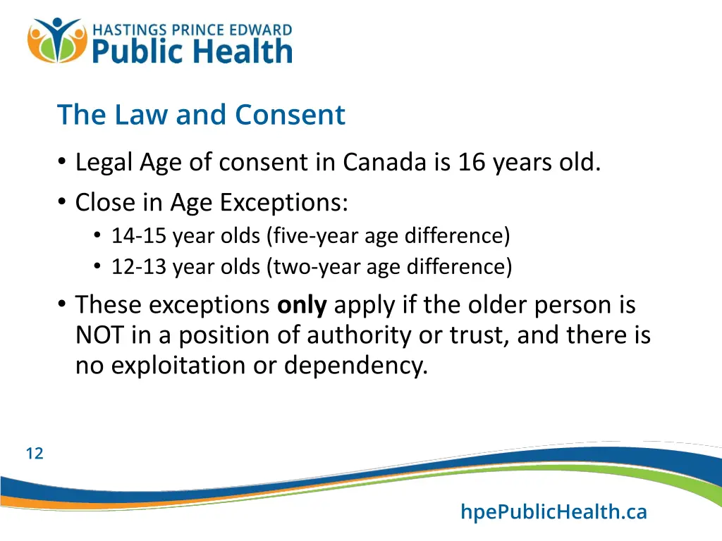 the law and consent legal age of consent