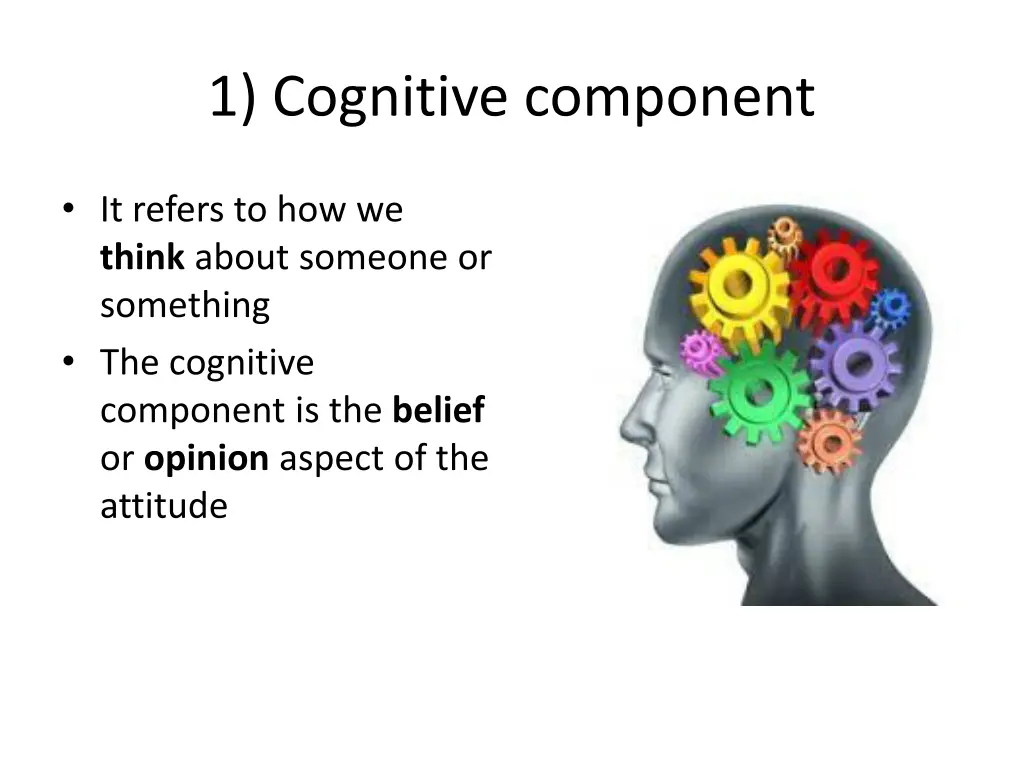 1 cognitive component