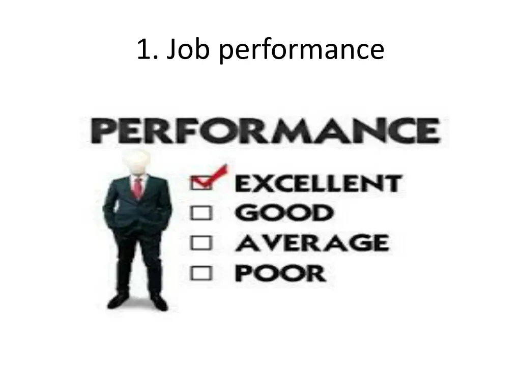 1 job performance