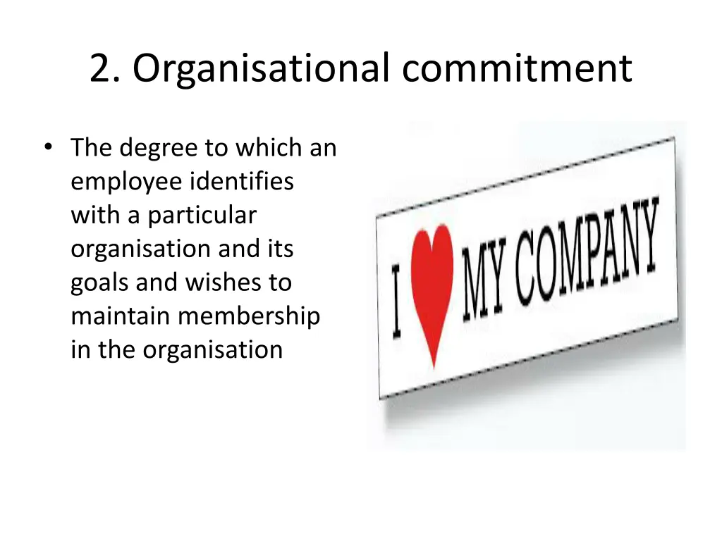 2 organisational commitment