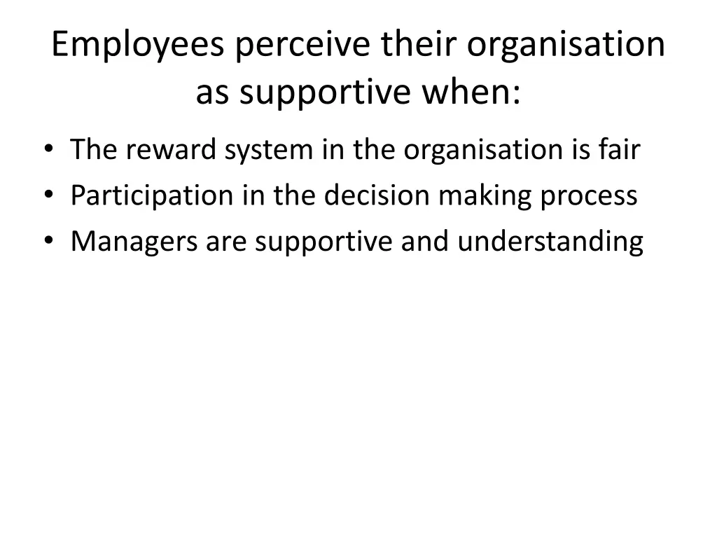 employees perceive their organisation