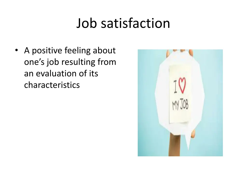 job satisfaction