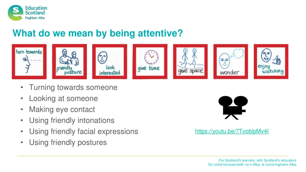 what do we mean by being attentive