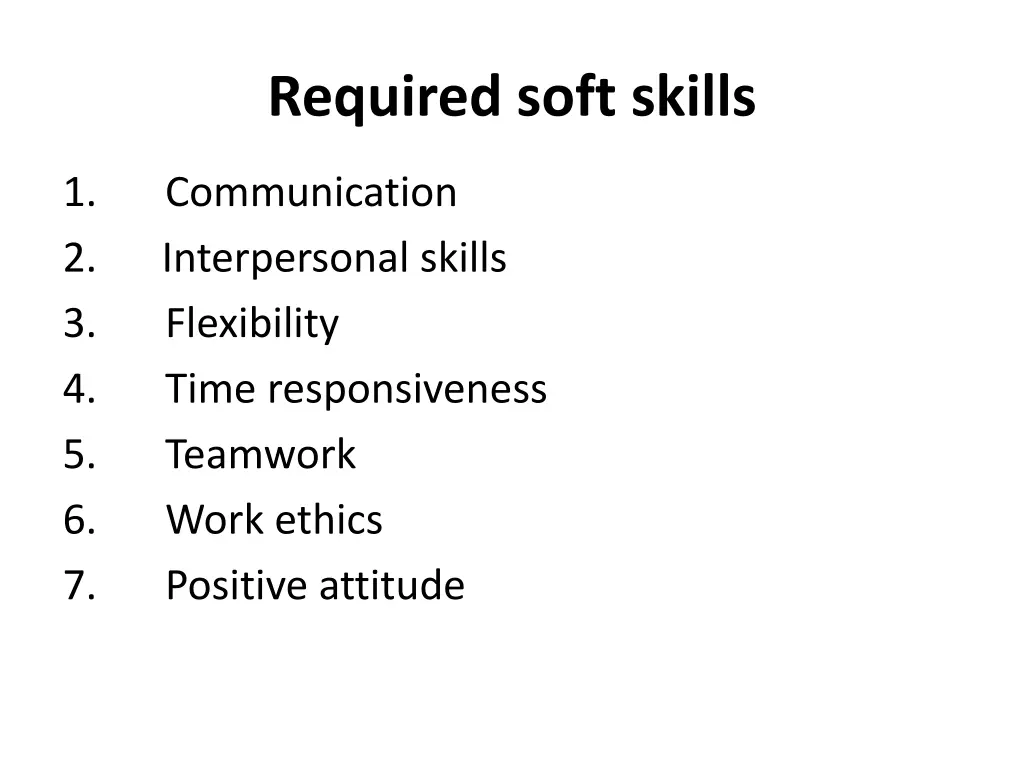 required soft skills