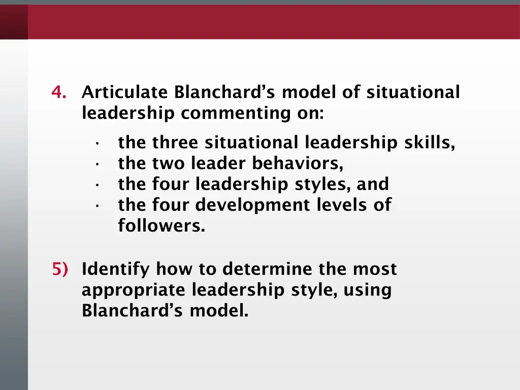 4 articulate blanchard s model of situational