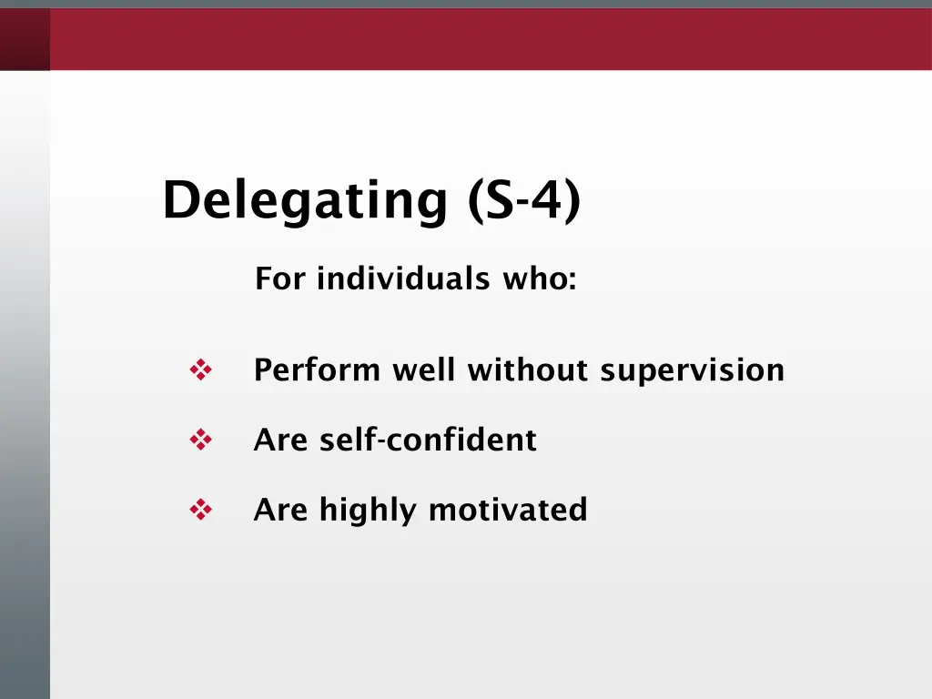 delegating s 4