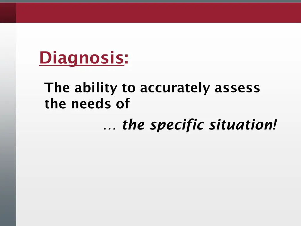 diagnosis