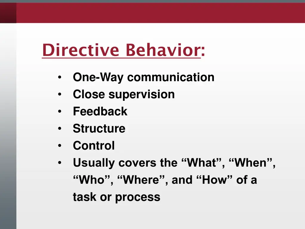 directive behavior