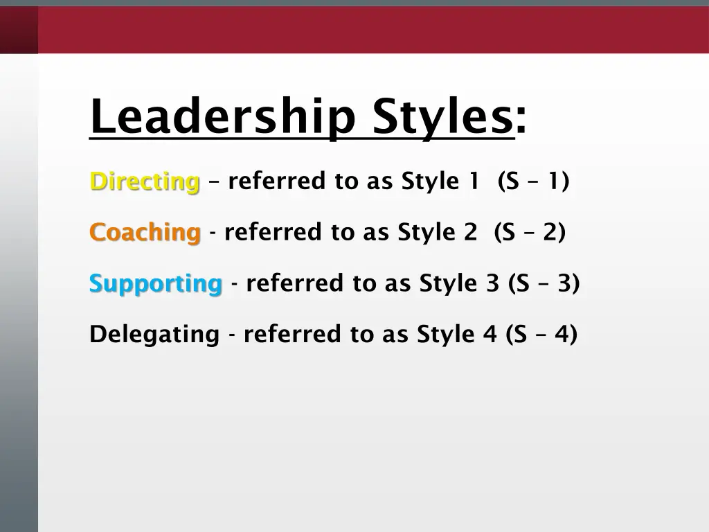 leadership styles