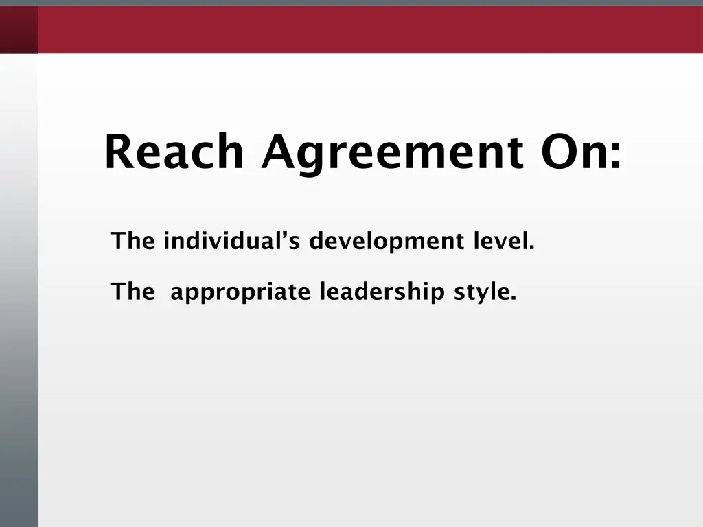 reach agreement on