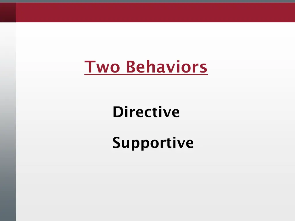 two behaviors