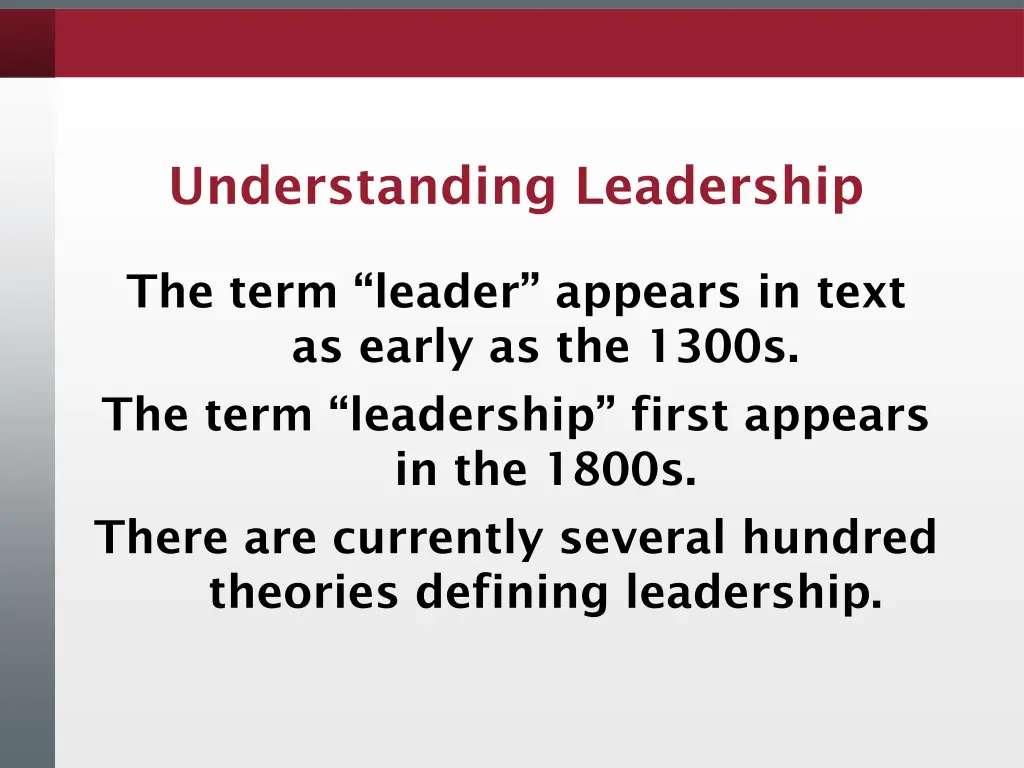 understanding leadership