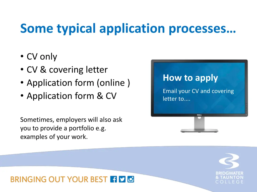 some typical application processes