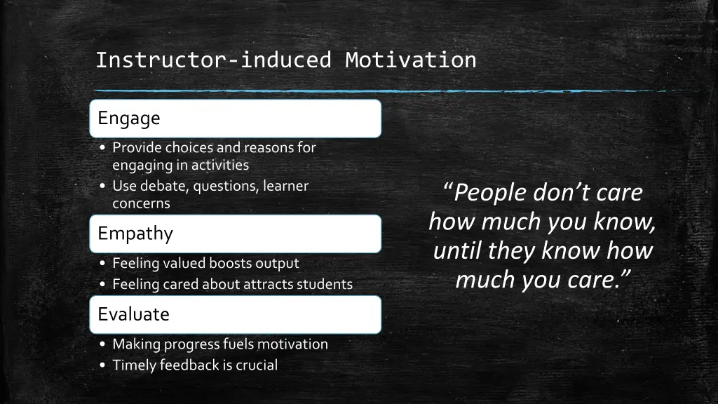 instructor induced motivation 2