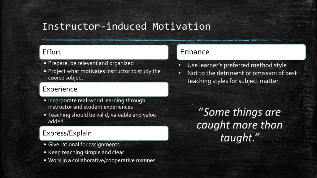 instructor induced motivation 3