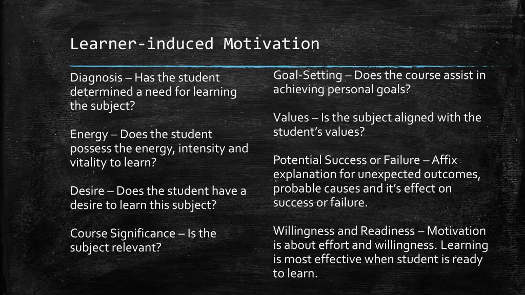 learner induced motivation 1