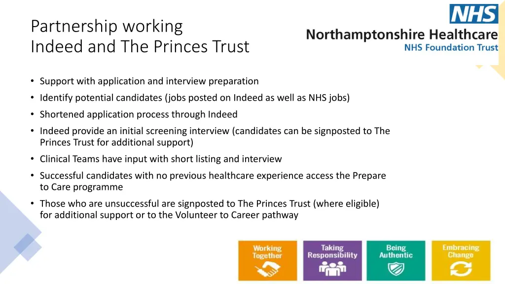 partnership working indeed and the princes trust