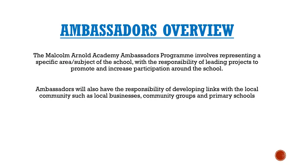 ambassadors overview