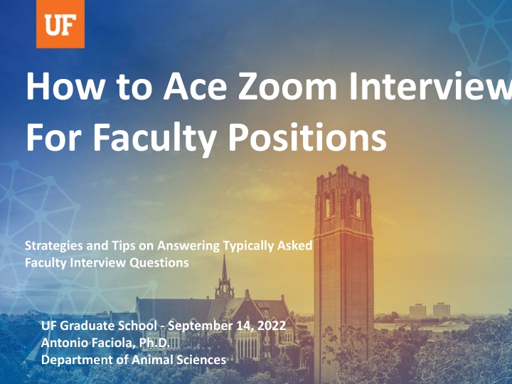 how to ace zoom interviews for faculty positions