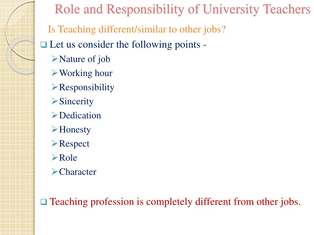 role and responsibility of university teachers 4