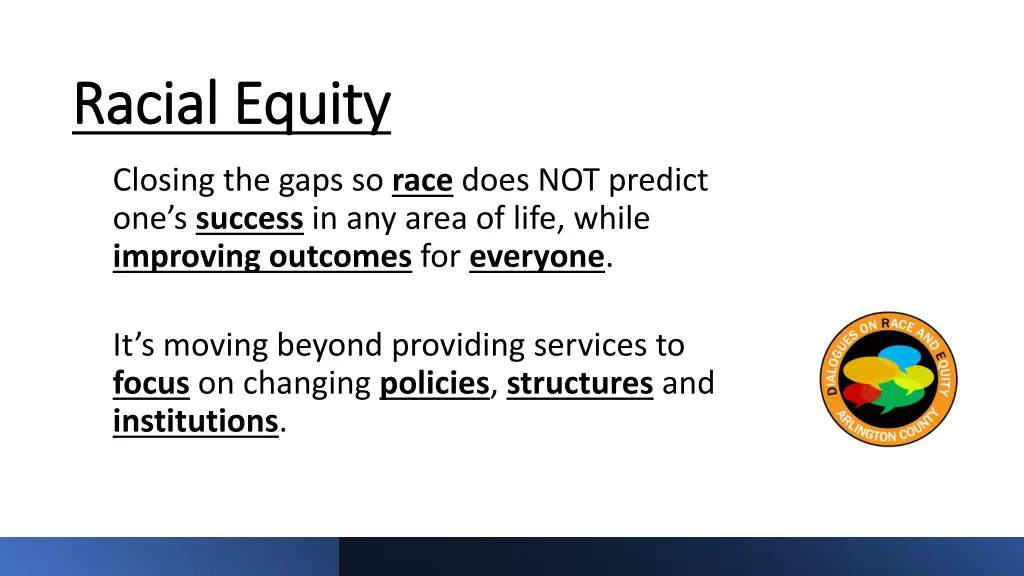 racial equity racial equity