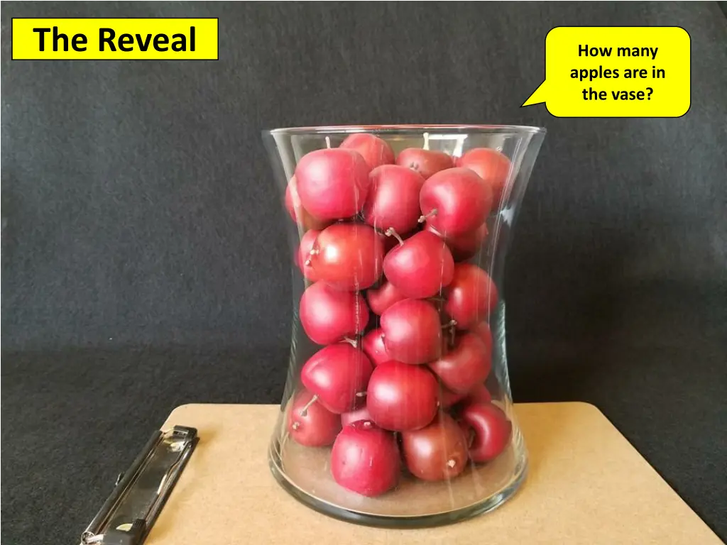 43 apples the reveal