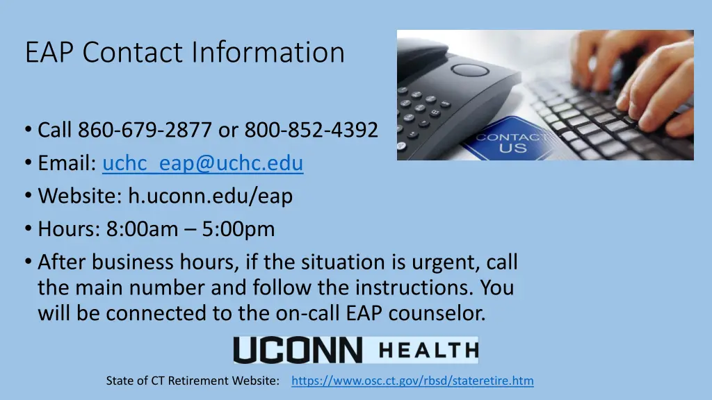 eap contact information