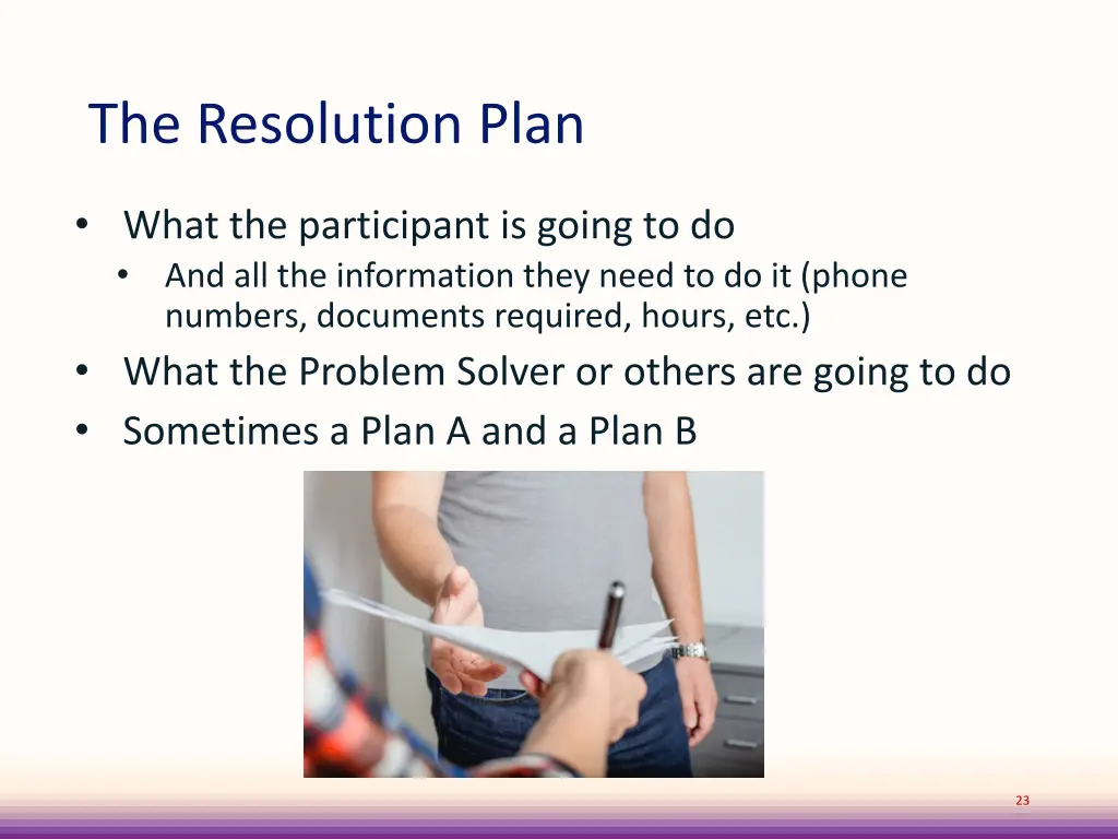 the resolution plan