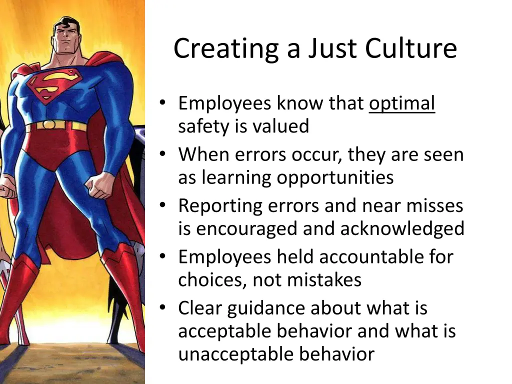 creating a just culture