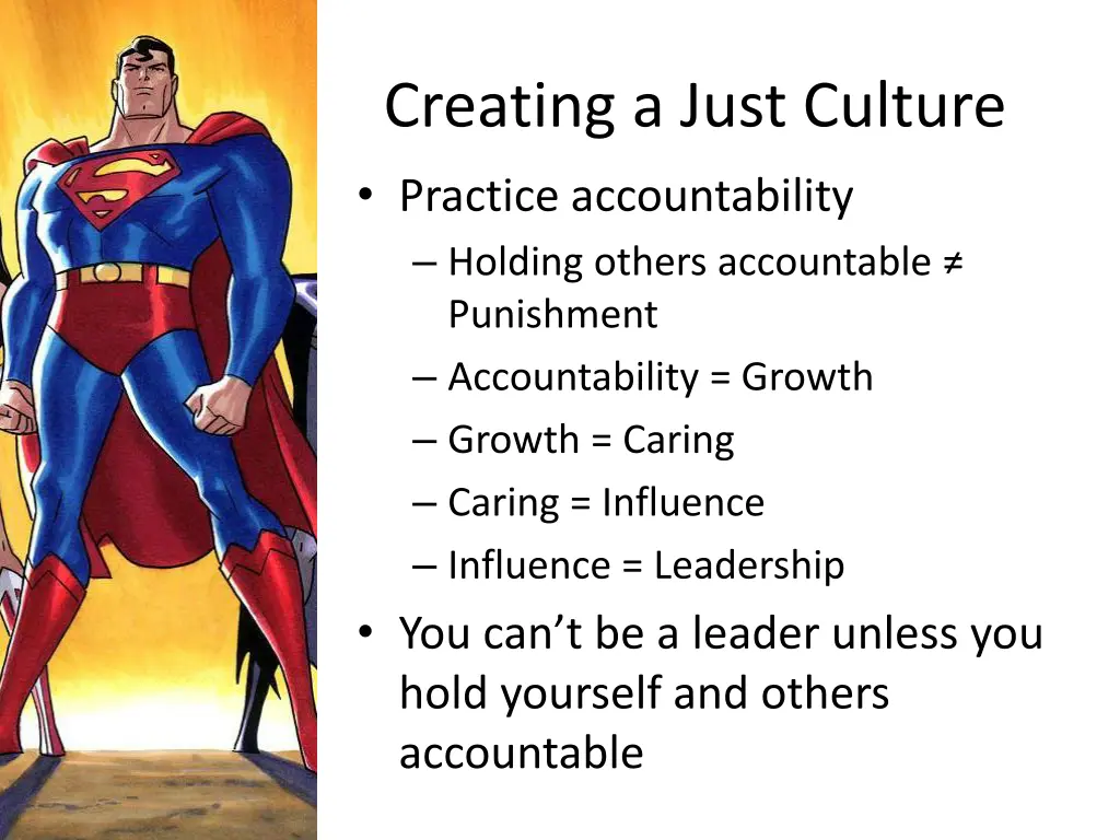 creating a just culture practice accountability