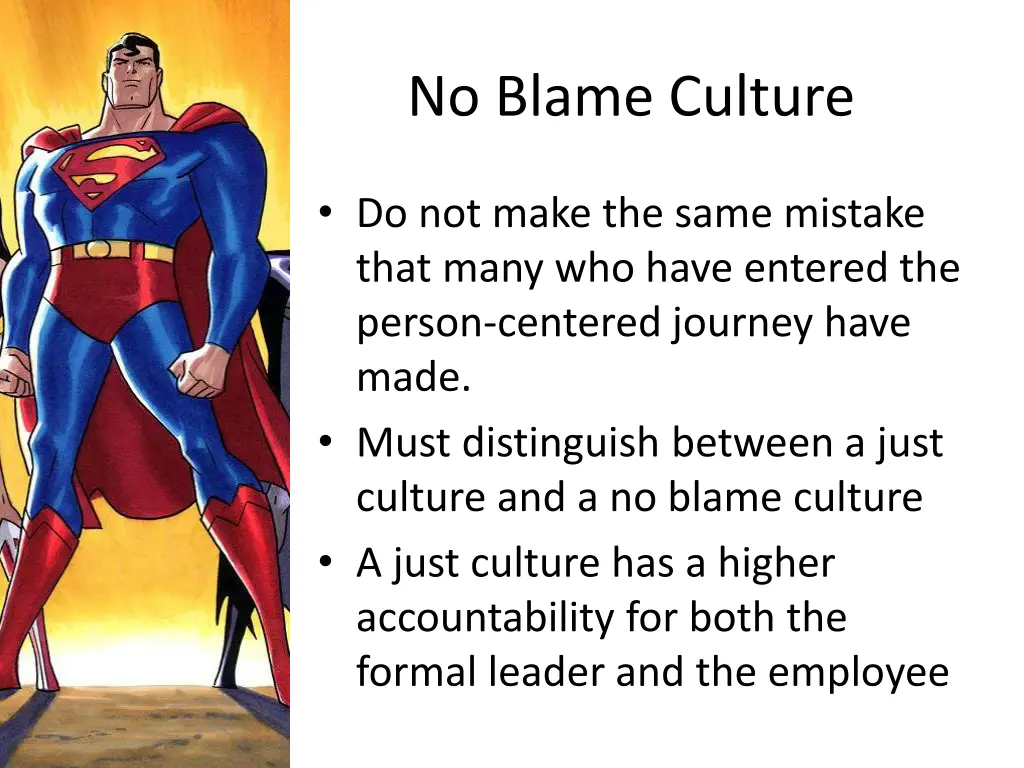 no blame culture